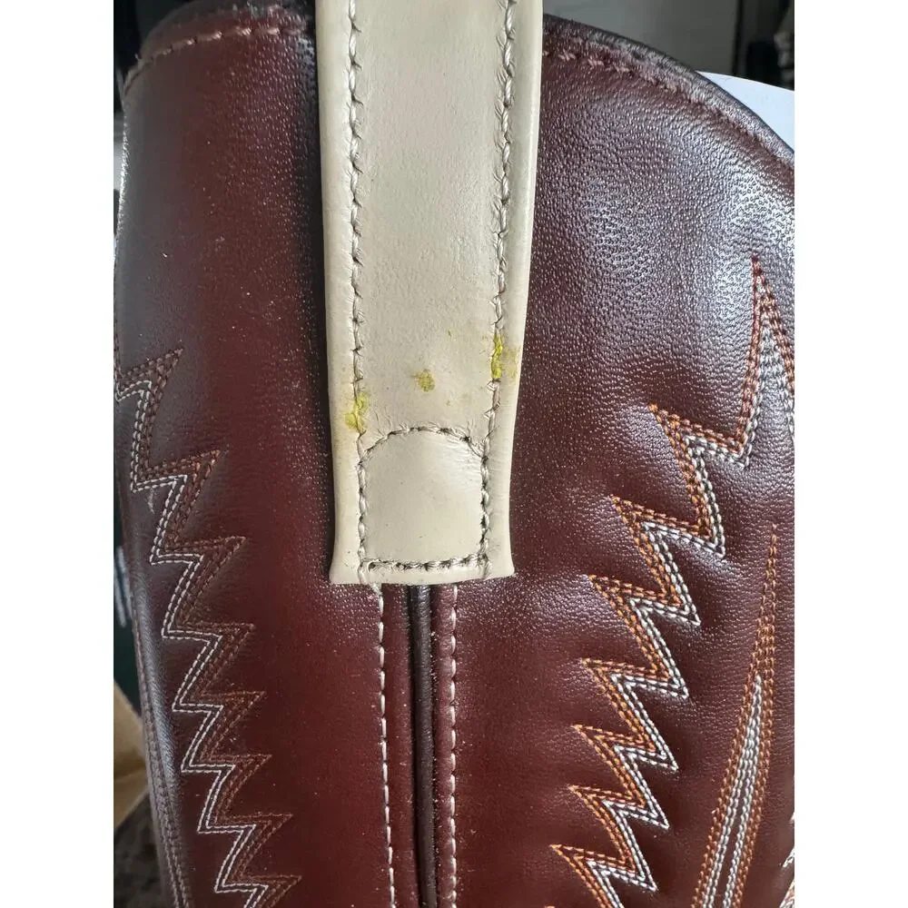 Laredo Bone Lizard Print Wingtip Boots 61161 Size 8 veneto.co.in display picture 1